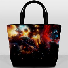 Nebula Galaxy Stars Astronomy Bucket Bag by Uceng