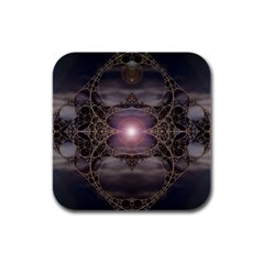 Fantasy Science Fiction Portal Rubber Square Coaster (4 Pack) by Uceng