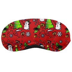 Santa Snowman Gift Holiday Sleeping Mask by Uceng