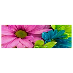 Flowers Wallpaper Banner And Sign 9  X 3  by artworkshop