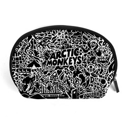 Arctic Monkeys Digital Wallpaper Pattern No People Creativity Accessory Pouch (large) by Sudhe