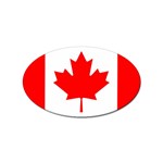 Canada Flag Canadian Flag View Sticker (Oval) Front