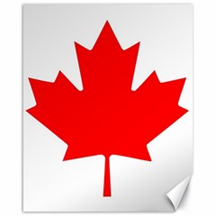 Canada Flag Canadian Flag View Canvas 16  X 20  by Ravend