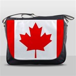 Canada Flag Canadian Flag View Messenger Bag Front