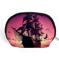 Ship Pirate Adventure Landscape Ocean Sun Heaven Accessory Pouch (medium) by danenraven