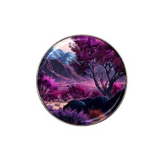 Landscape Landscape Painting Purple Purple Trees Hat Clip Ball Marker by danenraven