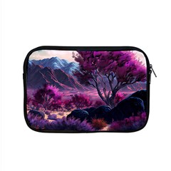 Landscape Landscape Painting Purple Purple Trees Apple Macbook Pro 15  Zipper Case by danenraven