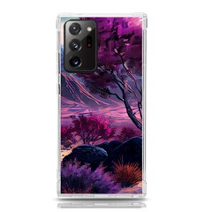 Landscape Landscape Painting Purple Purple Trees Samsung Galaxy Note 20 Ultra Tpu Uv Case by danenraven