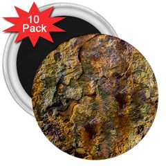 Rusty Orange Abstract Surface 3  Magnets (10 Pack)  by dflcprintsclothing