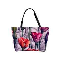 Color-infused Watercolor Flowers Classic Shoulder Handbag by GardenOfOphir