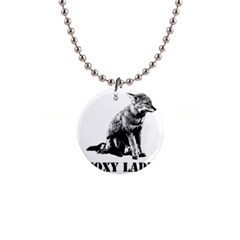 Foxy Lady Concept Illustration 1  Button Necklace by dflcprintsclothing