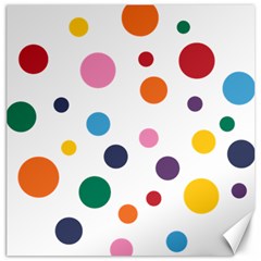 Polka Dot Canvas 12  X 12  by 8989