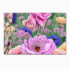 Broken And Budding Watercolor Flowers Postcard 4 x 6  (pkg Of 10) by GardenOfOphir