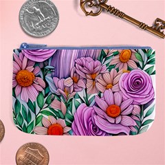 Bright And Brilliant Bouquet Large Coin Purse by GardenOfOphir