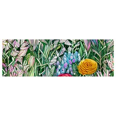 Cottagecore Tropical Flowers Banner And Sign 9  X 3  by GardenOfOphir