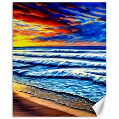 Sandy Beach Dreams Canvas 16  X 20  by GardenOfOphir