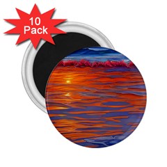 Sunset At The Beach 2 25  Magnets (10 Pack)  by GardenOfOphir