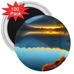 Gorgeous Lake 3  Magnets (100 Pack) by GardenOfOphir