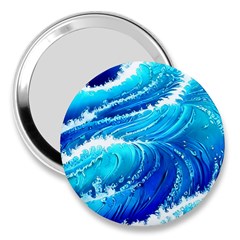 Simple Blue Ocean Wave 3  Handbag Mirrors by GardenOfOphir