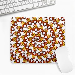 Owl Animal Bird Nature Feather Eyes Plumage Large Mousepad by Ravend