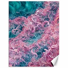 Ocean Waves In Pink Ii Canvas 18  X 24  by GardenOfOphir