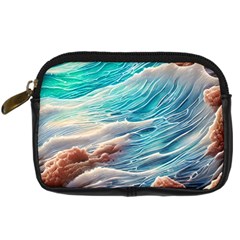 Waves Of The Ocean Digital Camera Leather Case by GardenOfOphir