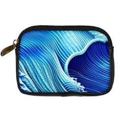 Wave Digital Camera Leather Case by GardenOfOphir