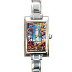 Lighthouse Rectangle Italian Charm Watch by artworkshop