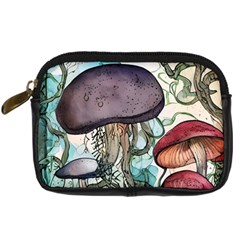 Shroom Magic Mushroom Charm Digital Camera Leather Case by GardenOfOphir