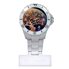 Trees Dream Art Intricate Patterns Digital Nature Plastic Nurses Watch by Ravend