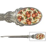 Flowers Leaves Pattern Flora Botany Drawing Art Letter Opener Front