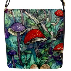 Necromancy Mushroom Flap Closure Messenger Bag (s) by GardenOfOphir