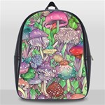 Vintage Mushroom Garden School Bag (XL) Front