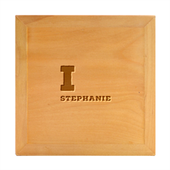 I Love Stephanie Wood Photo Frame Cube by ilovewhateva