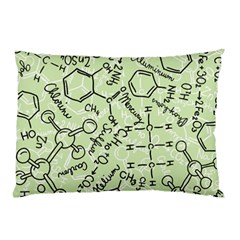 Multicolored Chemical Bond Illustration Chemistry Formula Science Pillow Case by Jancukart