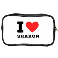 I Love Sharon Toiletries Bag (two Sides) by ilovewhateva