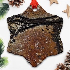 Rustic Charm Abstract Print Ornament (snowflake) by dflcprintsclothing