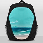 Ai Generated Ocean Waves Sea Water Anime Backpack Bag Front