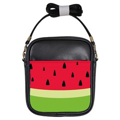 Watermelon Fruit Food Healthy Vitamins Nutrition Girls Sling Bag by Wegoenart