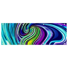 Waves Of Color Banner And Sign 9  X 3  by GardenOfOphir