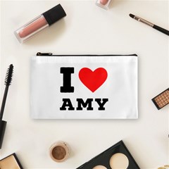 I Love Amy Cosmetic Bag (small) by ilovewhateva