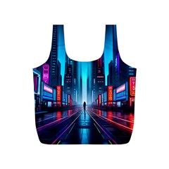 City People Cyberpunk Full Print Recycle Bag (s) by Jancukart