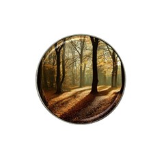 Autumn Nature Woodland Woods Trees Hat Clip Ball Marker by Jancukart