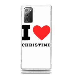 I Love Christine Samsung Galaxy Note 20 Tpu Uv Case by ilovewhateva