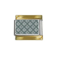 Pattern 167 Gold Trim Italian Charm (9mm) by GardenOfOphir