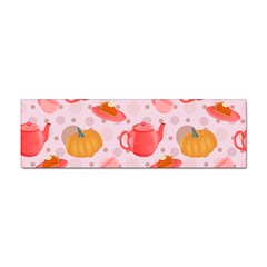 Pumpkin Tea Cup Pie Dessert Sticker (bumper) by Semog4