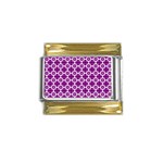 Pattern 305 Gold Trim Italian Charm (9mm) Front