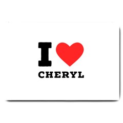 I Love Cheryl Large Doormat by ilovewhateva