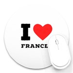 I love Frances  Round Mousepad Front