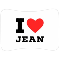 I Love Jean Velour Seat Head Rest Cushion by ilovewhateva